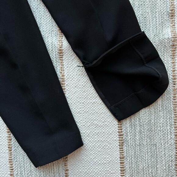 Brunello Cucinelli Black Virgin Wool Blend High Rise Pleated Trousers Women’s 8 - Picture 7 of 9